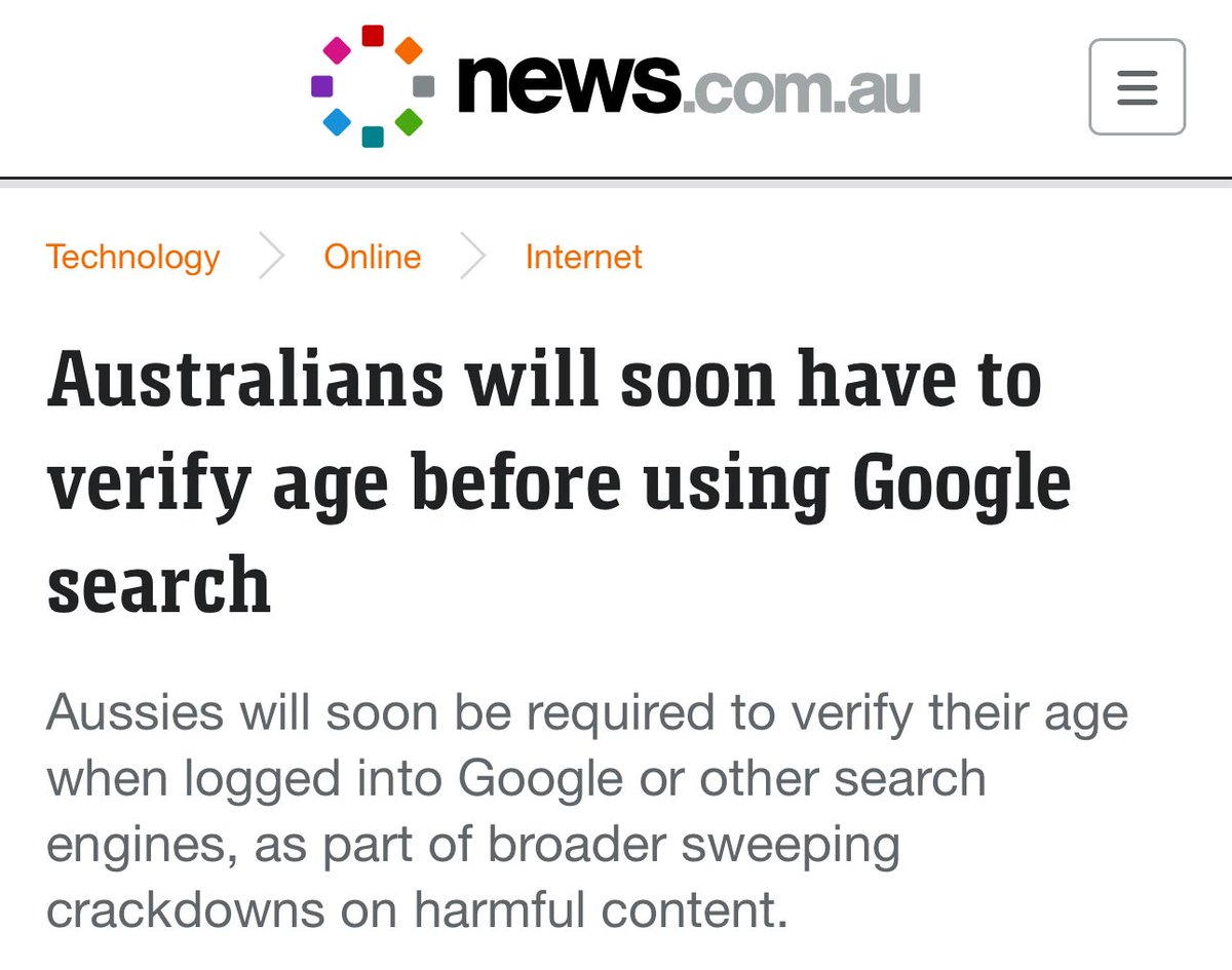 It was never about “protecting” kids from “social media.” It was always about linking your identity to your online activity. Straight out of Agenda 2030. It gets worse from here.