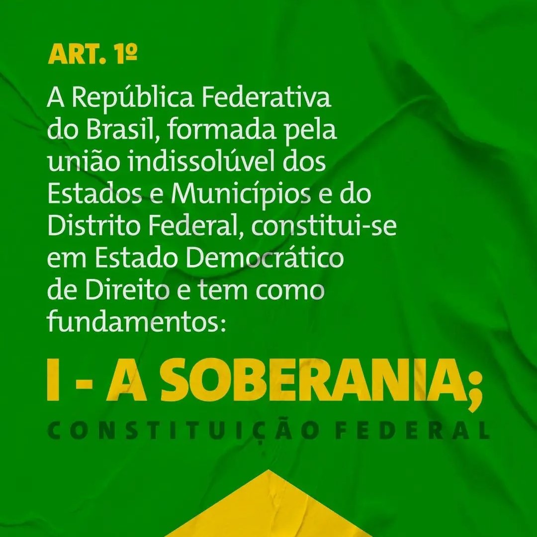 Soberania não se negocia!
Pra cima desses vagabundos fascistas! 💪🏽