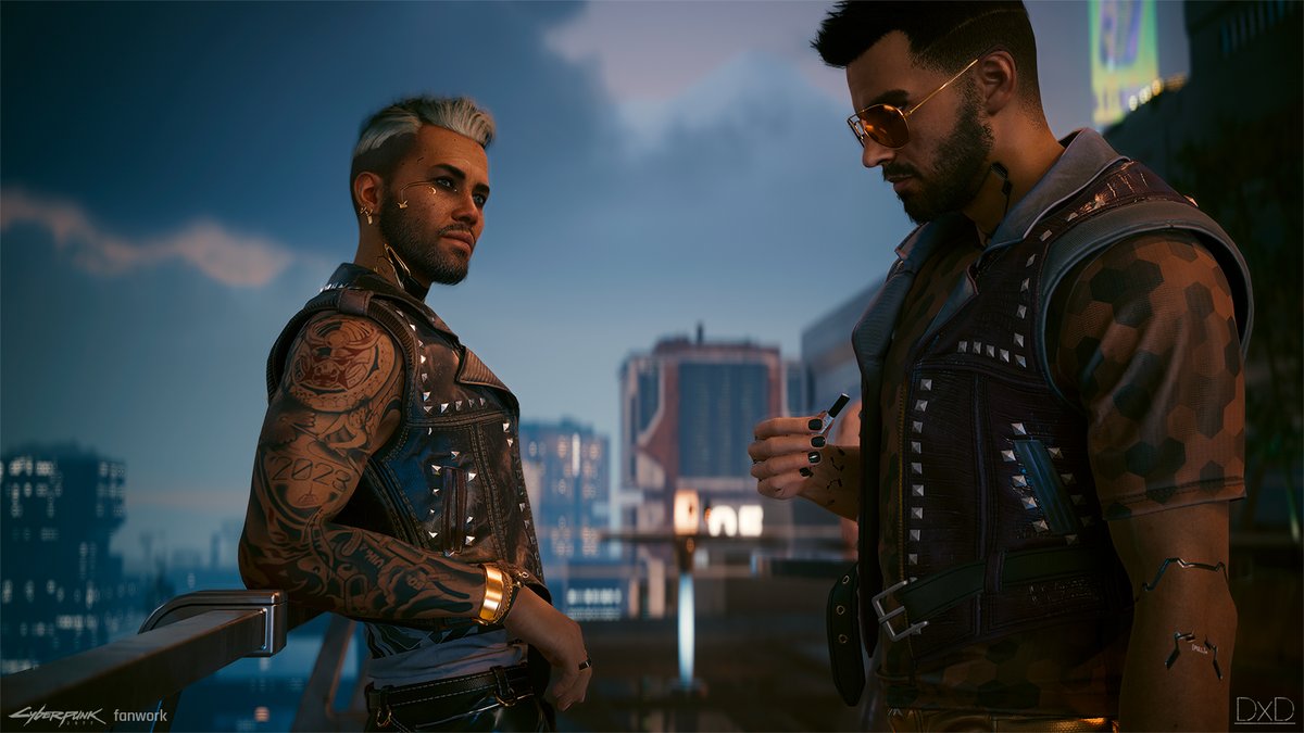 DexDevil23's tweet image. Have a nice weekend from my Vincent and Kerry.
@CyberpunkGame
#Cyberpunk2077 #KerryEurodyne #V