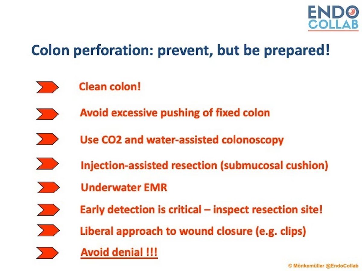 EndoCollabcom's tweet photo. The eight steps to prevent colon perforation. https://t.co/P90hEUru8d
