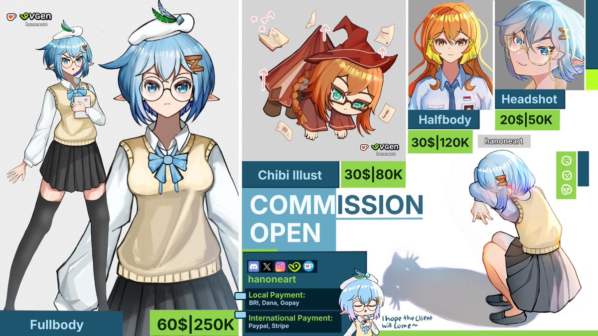 Hanoe | Commission Open ✨ tweet media