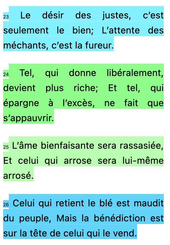 Proverbes 11