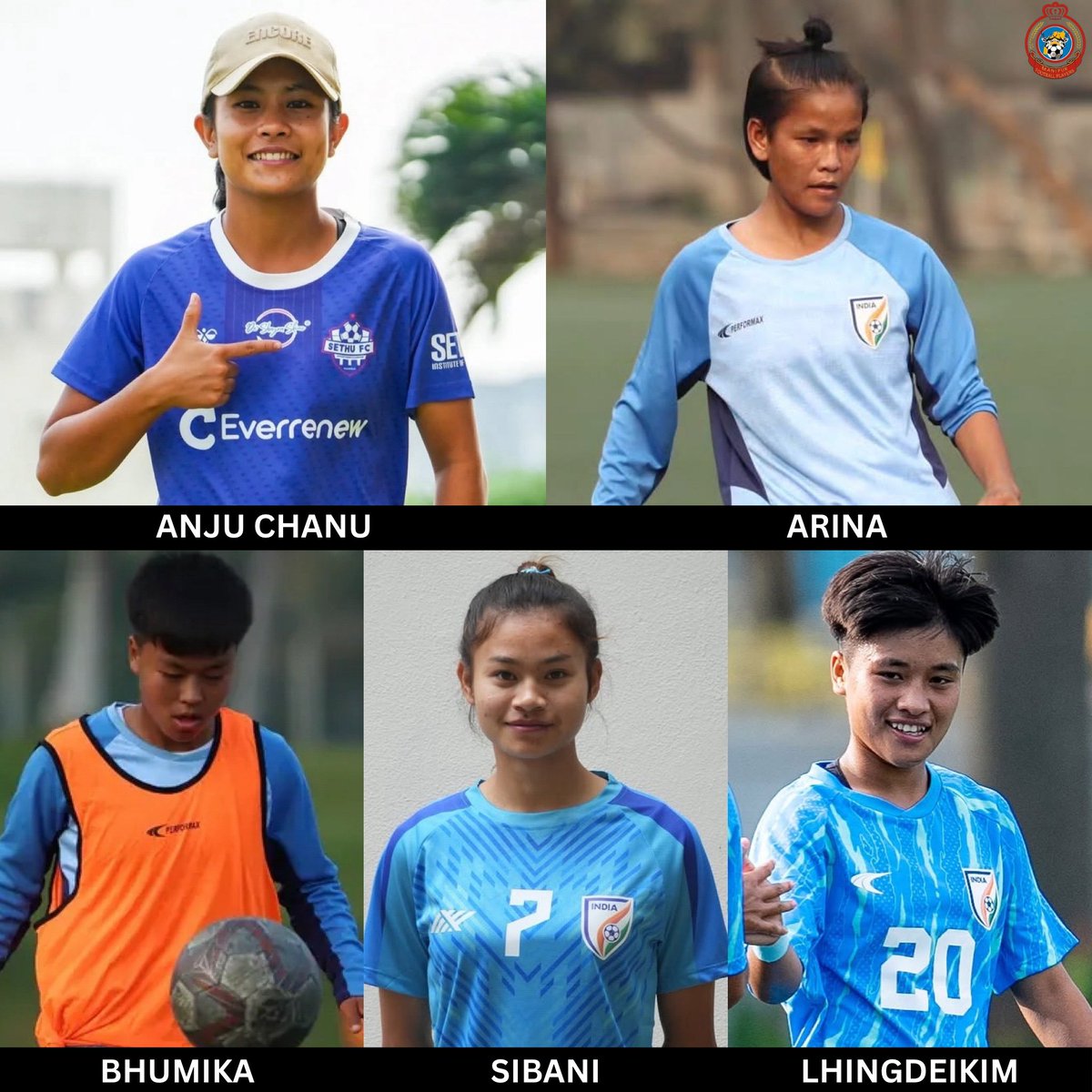 manipur_truth's tweet image. After 11 players from #Manipur contributed immensely in making India qualified for the AFC Women&apos;s Asia Cup 2026 after 23 years, it&apos;s time to showcase their talents by the youngsters. Ten players from the state feature in the squad for AFC U-20 Women’s Asian Cup Qualifiers 2025.