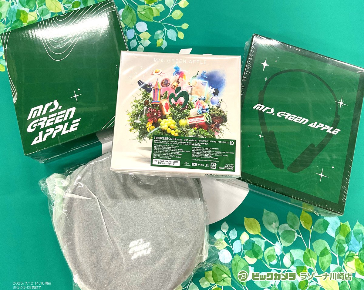 👑10th Anniversary👑 🍏Mrs.GREENAPPLE✨ #ビックカメラ ラゾーナ川崎