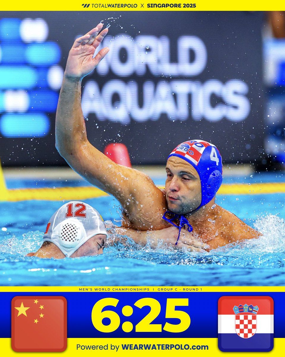 Clinical and dominant — a 25:6 win over China to kick off their World Championship campaign in style.

Photo by @mtbphotonl
#singapore2025 #waterpolo #vizilabda #pallanuoto #wasserball #vaterpolo #vaterpolo