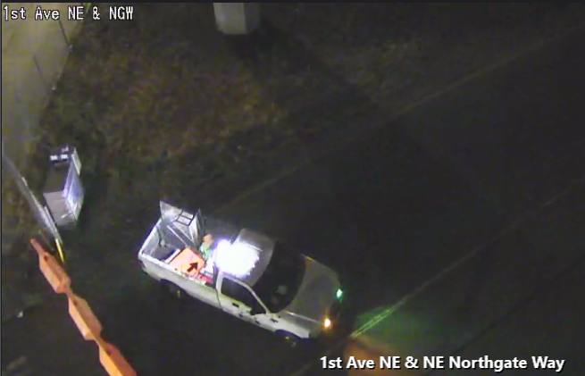 Northgate Way NEと1st Ave NEからのNB