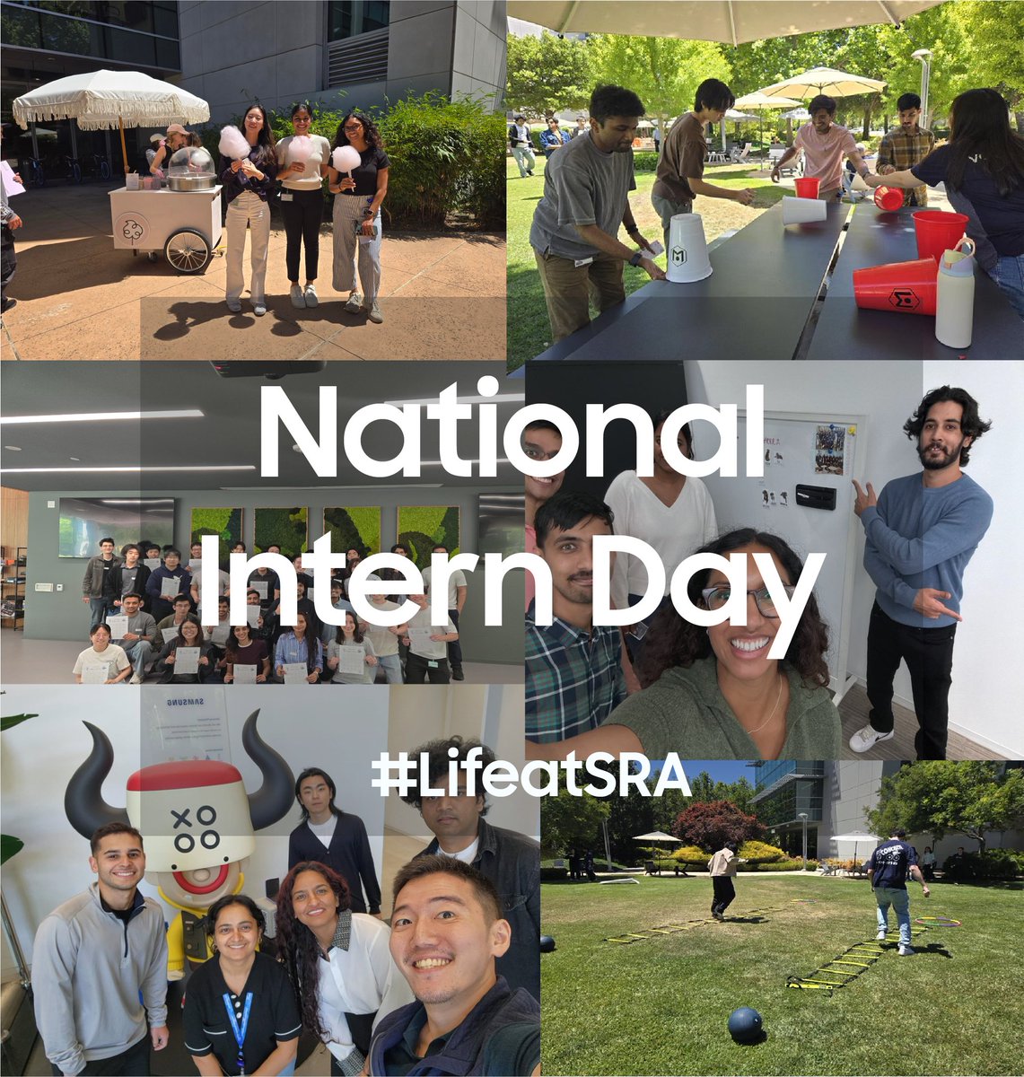 Samsung_RA's tweet photo. Happy National Intern Day to our talented interns at SRA - your energy, ideas, and hard work make a real difference, and we're proud to be a part of your journey.
#LifeatSRA #SRAInterns #SamsungResearchAmerica https://t.co/qAOHVeF9vL