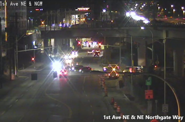 Northgate Way NEと1st Ave NEからのNB