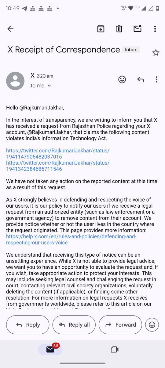 Rajkumari Jakhar (@rajkumarijakhar) on Twitter photo рдЖрдЬ рдХрд╛ рдЯреНрд╡рд┐рдЯрд░ рджреЗрдЦ рдХрд░ рд▓рдЧрддрд╛ рд╣реИ рд░рд╛рдЬрд╕реНрдерд╛рди рдкреБрд▓рд┐рд╕ рдиреЗ рд▓рдЧрднрдЧ RLP рдХреЗ рд╕реМ рд╕реЗ рдЕрдзрд┐рдХ рд╕рдорд░реНрдердХреЛрдВ рдХреЛ рдЖрдзреА рд░рд╛рдд рдХреЛ рдиреЛрдЯрд┐рд╕ рднреЗрдЬреЗ рд╣реИ рдИ рдореЗрд▓ рдХреЗ рдЬрд╝рд░рд┐рдП рдореБрдЭреЗ рднреА рдиреЛрдЯрд┐рд╕ рдЖрдпрд╛ рд╣реИ рдореИрдВ <a href="/RajPoliceHelp/">Rajasthan Police HelpDesk</a> <a href="/PoliceRajasthan/">Rajasthan Police</a> рдЖрдк рд╕рдВрд╡рд┐рдзрд╛рди рд╕реЗ рдмрдбрд╝реА рдирд╣реАрдВ рд╣реЛ рдХреЛрд░реНрдЯ рдореЗрдВ рд╣рдореЗ рднреА рд▓рдбрд╝рдирд╛ рдЖрддрд╛ рд╣реИ <a href="/arvindchotia/">Arvind Chotia</a> #рдорд╛рдлрд┐рдпрд╛_рд╕рдВрд░рдХреНрд╖рдХ_рднрд╛рдЬрдкрд╛ рдЖрдЬ рдХрд╛ рдЯреНрд╡рд┐рдЯрд░ рджреЗрдЦ рдХрд░ рд▓рдЧрддрд╛ рд╣реИ рд░рд╛рдЬрд╕реНрдерд╛рди рдкреБрд▓рд┐рд╕ рдиреЗ рд▓рдЧрднрдЧ RLP рдХреЗ рд╕реМ рд╕реЗ рдЕрдзрд┐рдХ рд╕рдорд░реНрдердХреЛрдВ рдХреЛ рдЖрдзреА рд░рд╛рдд рдХреЛ рдиреЛрдЯрд┐рд╕ рднреЗрдЬреЗ рд╣реИ рдИ рдореЗрд▓ рдХреЗ рдЬрд╝рд░рд┐рдП рдореБрдЭреЗ рднреА рдиреЛрдЯрд┐рд╕ рдЖрдпрд╛ рд╣реИ рдореИрдВ <a href="/RajPoliceHelp/">Rajasthan Police HelpDesk</a> <a href="/PoliceRajasthan/">Rajasthan Police</a> рдЖрдк рд╕рдВрд╡рд┐рдзрд╛рди рд╕реЗ рдмрдбрд╝реА рдирд╣реАрдВ рд╣реЛ рдХреЛрд░реНрдЯ рдореЗрдВ рд╣рдореЗ рднреА рд▓рдбрд╝рдирд╛ рдЖрддрд╛ рд╣реИ <a href="/arvindchotia/">Arvind Chotia</a> #рдорд╛рдлрд┐рдпрд╛_рд╕рдВрд░рдХреНрд╖рдХ_рднрд╛рдЬрдкрд╛
