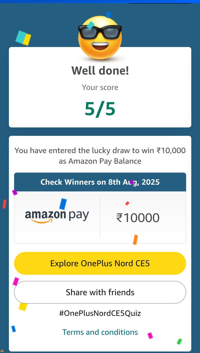 bpnptry's tweet photo. #OnePlusNordCE5Quiz
#amazon #amazonin
Luck!! https://t.co/xkUv7byYYI
