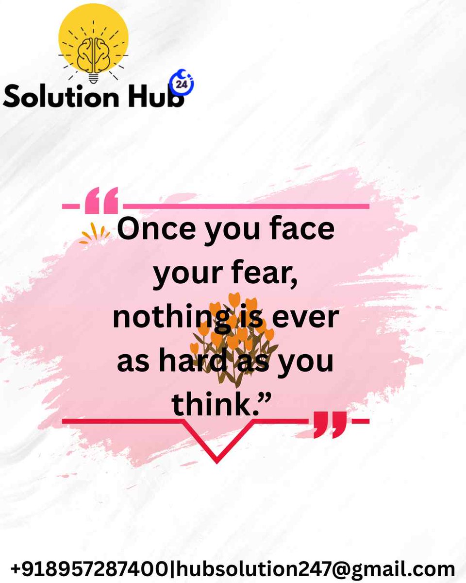 solutionhub647's tweet photo. It's amazing what you can achieve once you face your fears! ✨ We're here at Solution Hub to help you find the answers and make those challenges seem not so hard after all. #SolutionHub247 #FindYourSolution #NoFear #Empowerment #NewBeginnings #Support https://t.co/lUsZtolb8Z