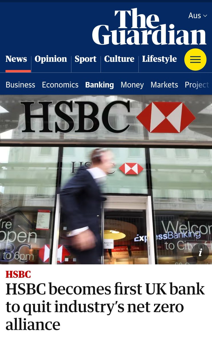 Even UK banks are dumping net zero.