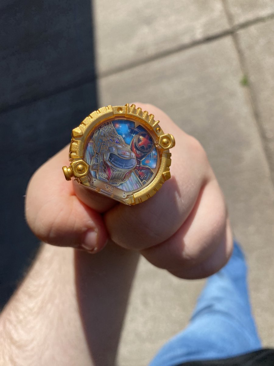 MisterFinnster's tweet image. was walking around town earlier today wearing my Boonboomger Gozyuger ring. All I'm saying is there's no canonical proof I wasn't Universe BunRed.