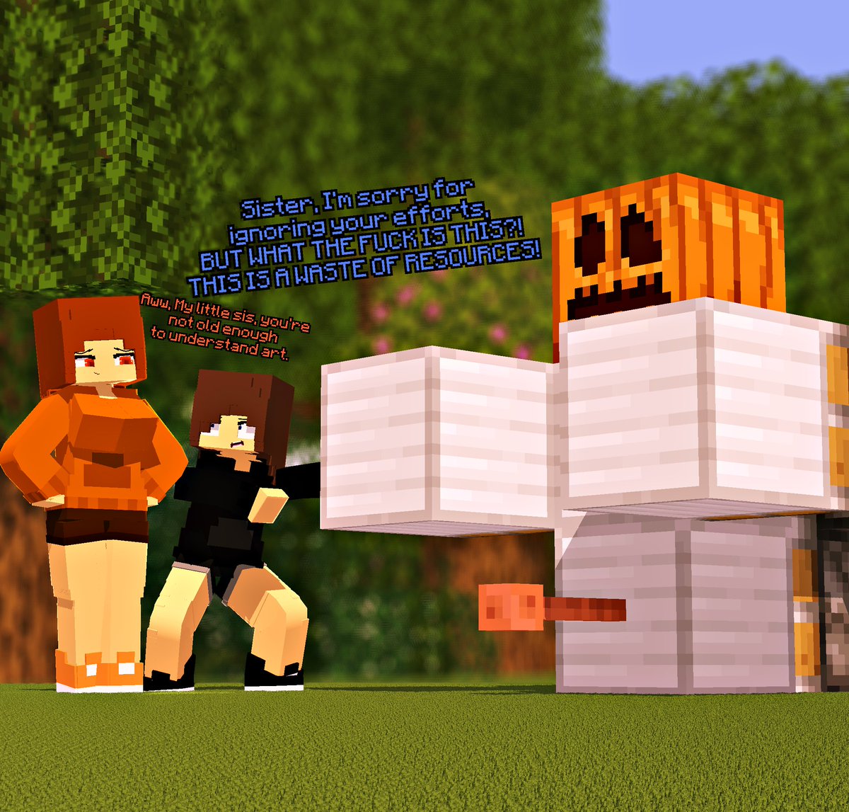 masterpiece of the century!📸📸📸📸📸

#minecraft #mineimator #mineimatorrender #oc
