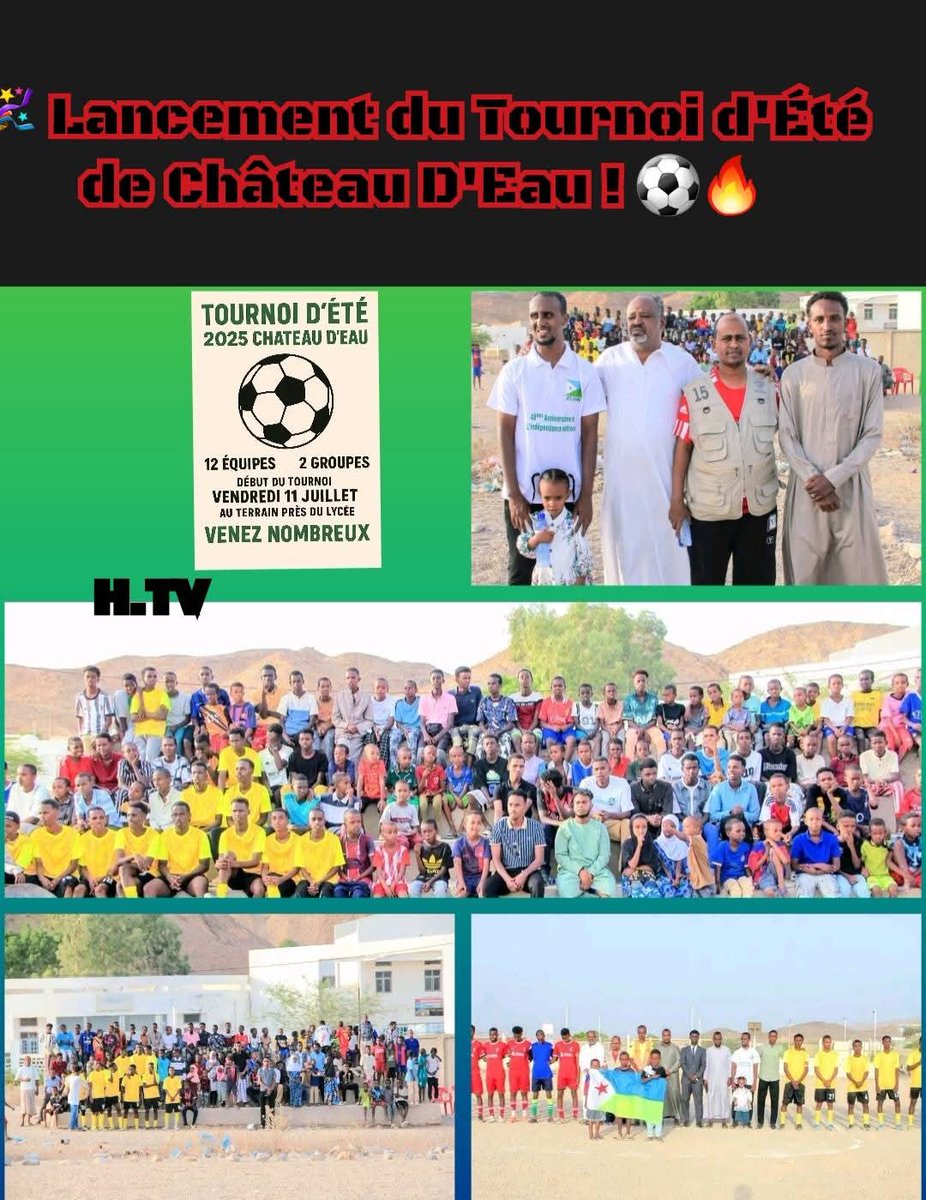 ajcd23's tweet photo. AJCD :
đ Lancement du Tournoi d'ĂtĂ© de ChĂąteau D'Eau ce 11 juillet !
Premier match : Bayern (jaune) vs Liverpool (rouge).
+11 Ă©quipes du quartier rĂ©unies pour la cohĂ©sion & le fun autour du football âœ
OrganisĂ© par les jeunes avec le soutien de lâAJCD.
#AJCD #SportEtCohésion https://t.co/F7S9ogxmXM