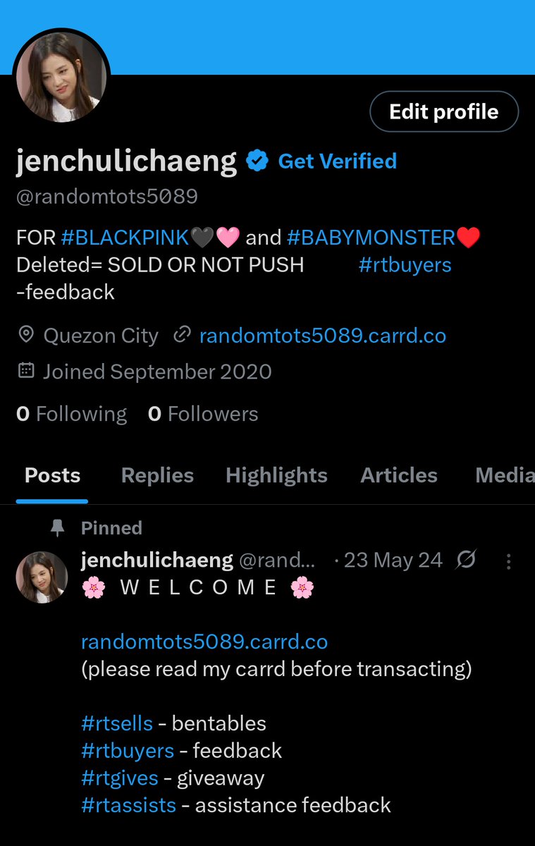 rtsells5089's tweet photo. Hi. My main account, @randomtots5089, has been suspended ๐ญ.
I will be using this account, @rtsells5089, until the suspension is lifted.
Please help me reach my moots by retweeting this and following my account ๐ฅบ๐. Thank you! https://t.co/PNy0cqCkQp