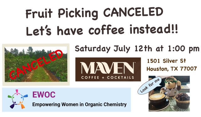 EWOC fig picking today is canceled due to the heavy rains we’ve been having.  But we’re going to meet up for coffee instead. See you there!