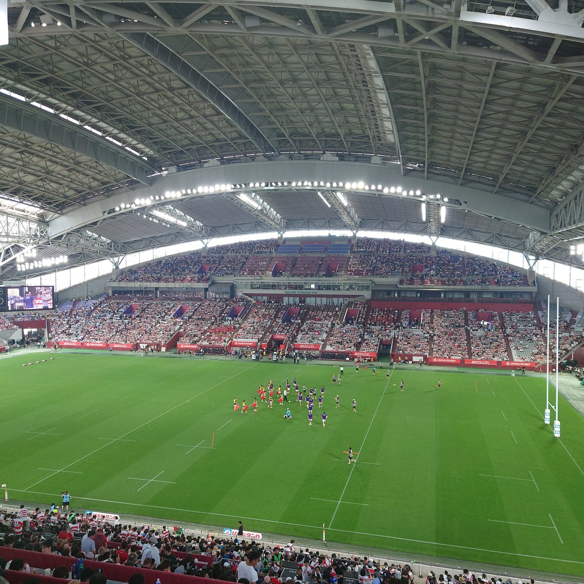 Toshio_Haruki's tweet image. 本日のメインイベント🏉😃✌️

#ラグビー日本代表 🇯🇵🌸
#ウェールズ代表 🏴󠁧󠁢󠁷󠁬󠁳󠁿
#ノエビアスタジアム 🏟️