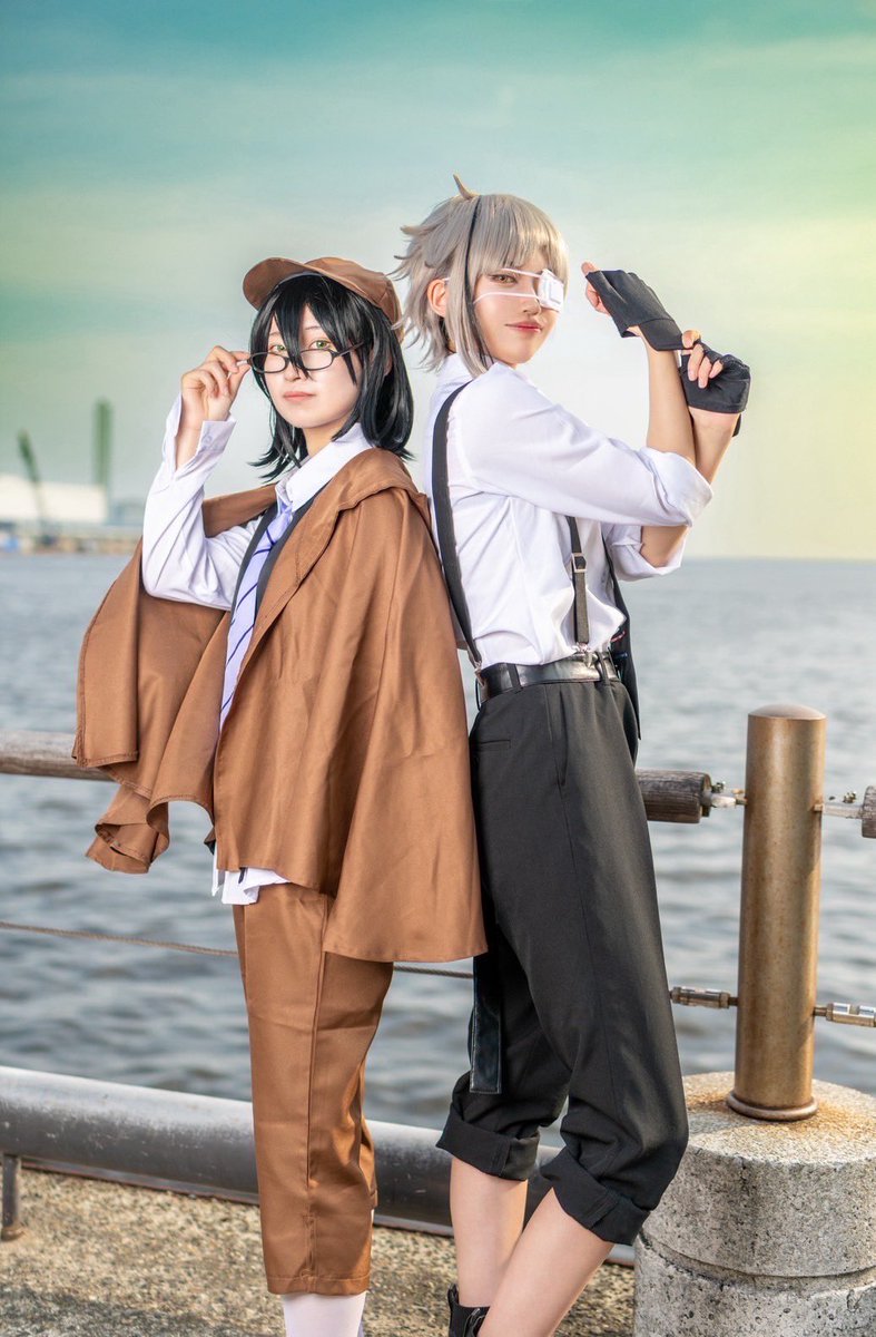 文豪ストレイドッグス  cosplay
江戸川乱歩 /中島敦
📸→<a href="/koshinori28/">goody😸🐈🐾💨</a>  <a href="/MasahiroMaakun/">まぁくん</a> 
 #文豪ストレイドッグスコスプレ  #アコスタATC  #cosplay