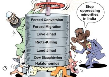 IHindudvesha's tweet image. How does this circus work?
stophindudvesha.org/cartoons/
🔹 They convert Hindus.
🔹 Lure Hindu girls with Love Jihad.
🔹 Stir riots. Kill.
🔹 Grab temple land.
🔹 Butcher cows. Hijack markets.
Then shout: “We’re the victims!”
And guess what? Western media claps like trained seals.
Go…