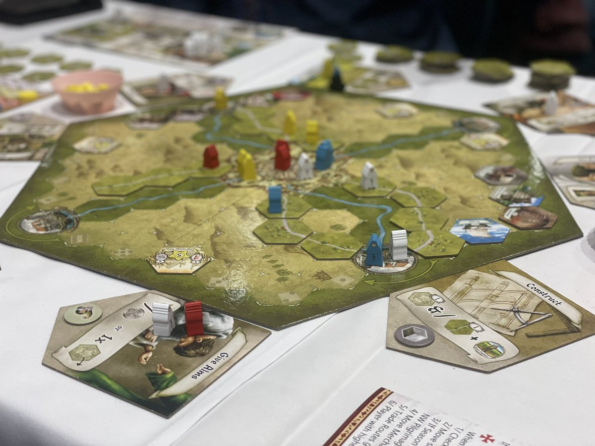 First game of Playcon!

Teaching people Pilgrim which is amazing!