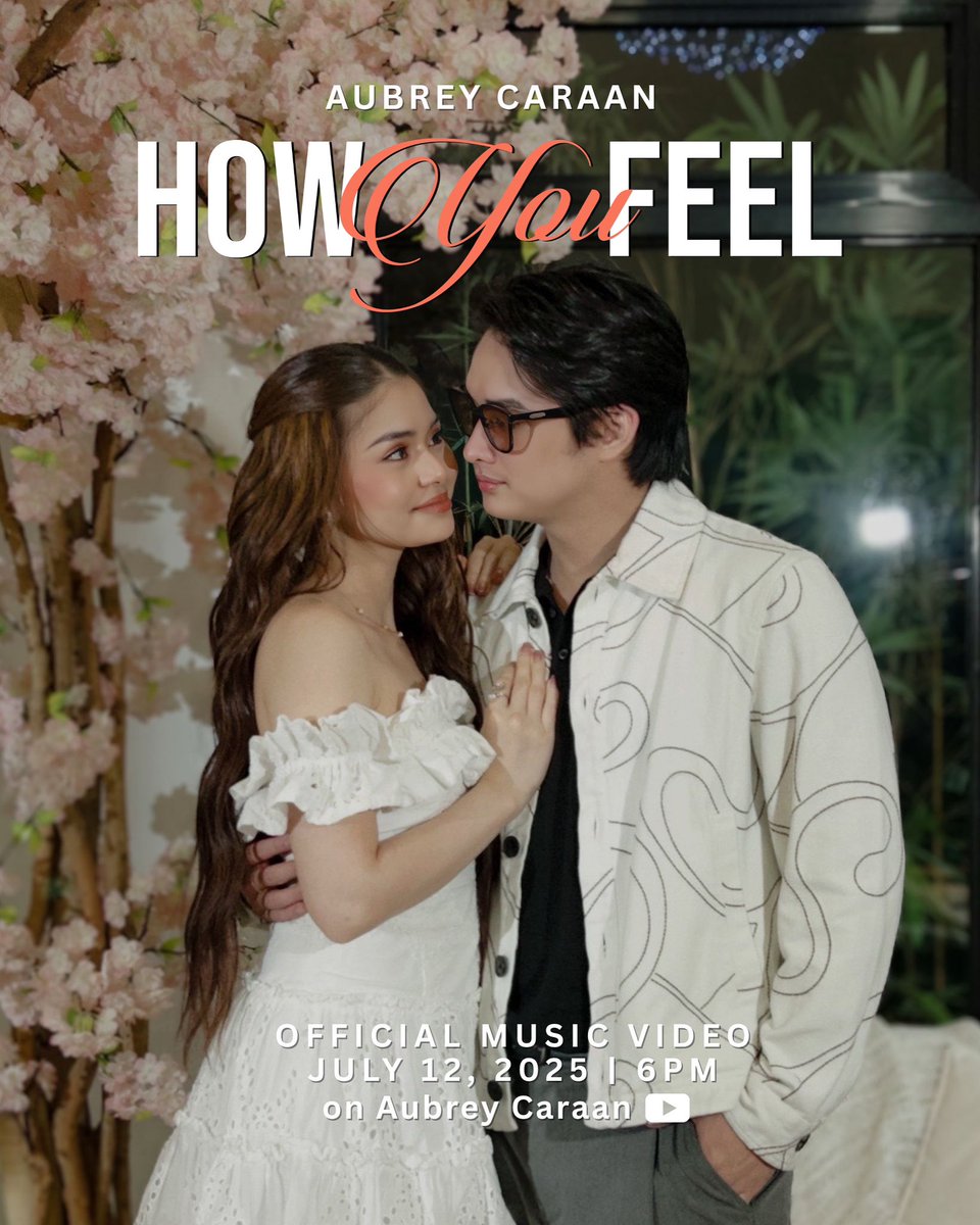 Edi, aminin na natin kung sino… What if umamin na rin kay crush mamaya? 

How You Feel by Aubrey Caraan
Official Music Video
Starring Lance Carr

July 12, 2025 • 6PM
On Aubrey Caraan YT channel

#HowYouFeelMV

Premiere Link: youtu.be/SVh0wYinkp0