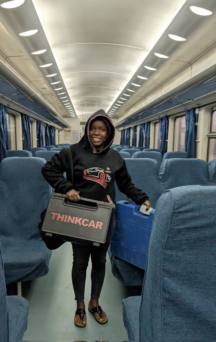 People often ask me that Question.....but there are two reasons. 
1. Cost . The ThinkCar SE , Coolant pressure test kit &amp; other minor tools carried by my camera person are about  200,000 in total. Buying another set of tools and leaving them in Mombasa when I'm not there , yet