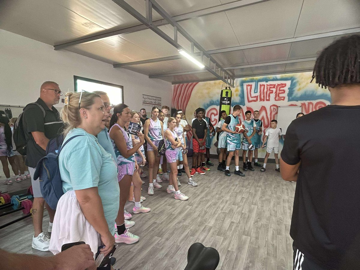 Day 1 in Casablanca, Morocco: Visited US Embassy and then to TIBU Africa where we competed in the 3v3 tournament.  Played teams from across the world including a refugee team from South Sudan.  Loved meeting and connecting with everyone.  Tomorrow starts 5v5 pool play.