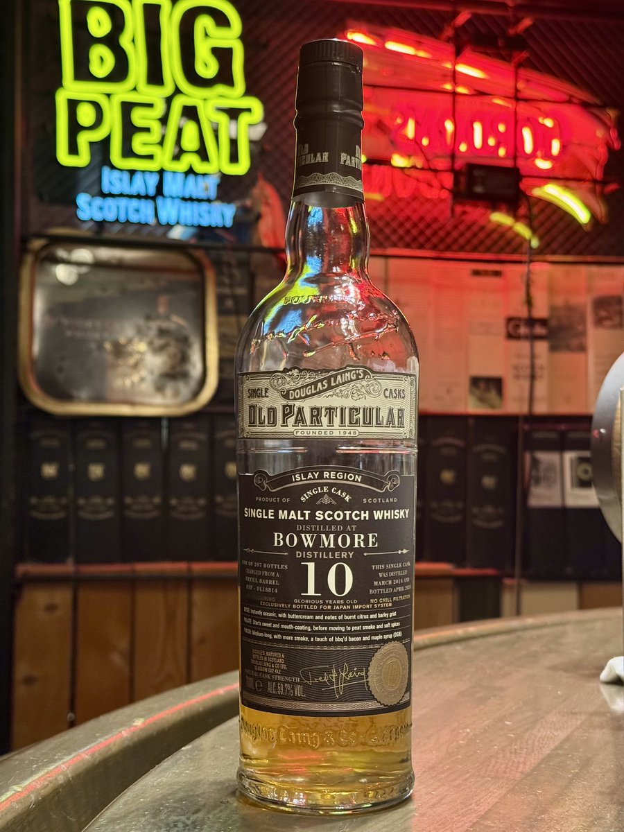 SANDYMAC2006's tweet photo. 7/12(土)17:00〜23:00
〜Whisky of the day〜
🏴BOWMORE 10y
2014-2024
#DL18814 Refill Barrel
207 bottles 59.7%
“Old Particular”
【Douglas Laing】
☆本日も皆様のご来店をお待ちしております!
#神田bar
#神田BAR
#神田駅南口
#Kandawhisky
#BOWMORE
#OldParticular
#DouglasLaing https://t.co/kZv44JMi6X