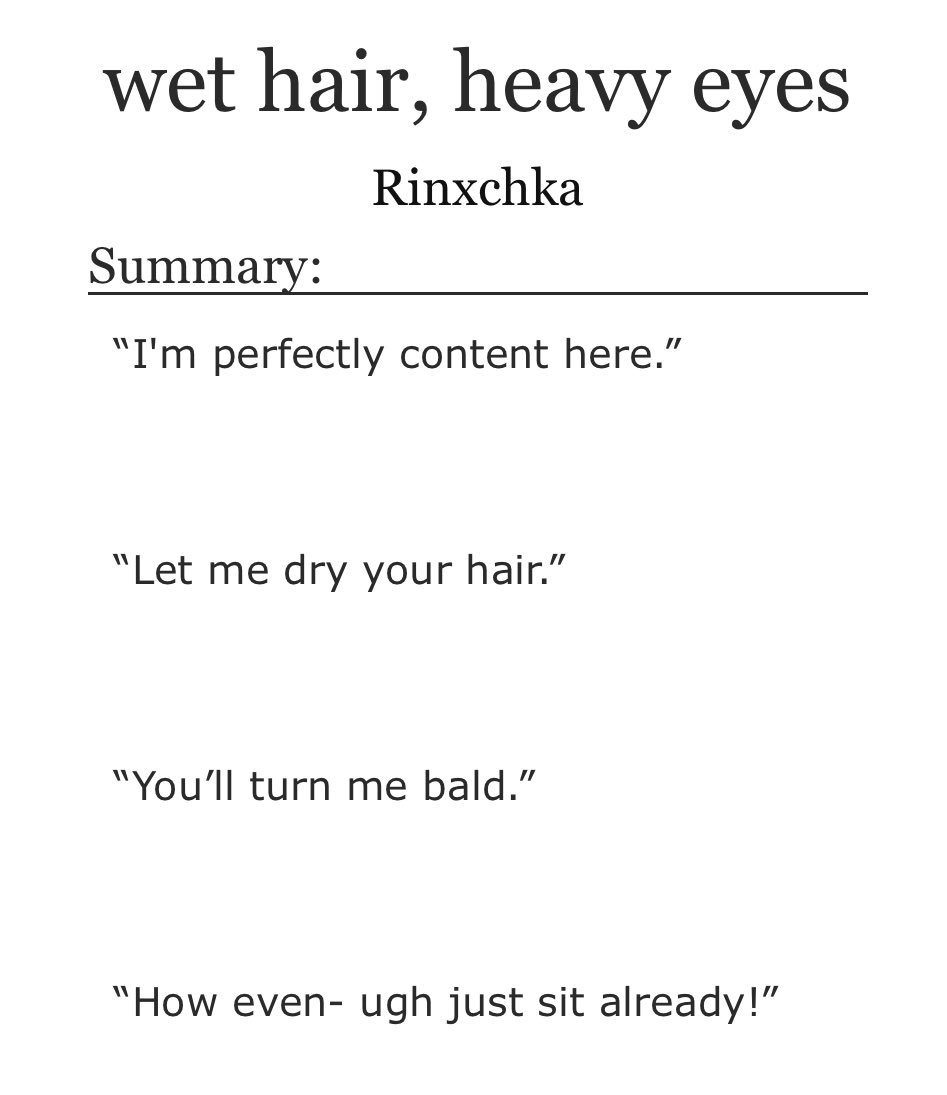 LMK_FanficRecs's tweet image. Fic of the day(264): wet hair, heavy eyes by Rinxchka on Ao3
-Oneshot
-Not rated
-Shadowpeach(ish)
-Modern AU
It’s raining so Macaque crashes at Wukong’s place
Link: archiveofourown.org/works/41449908…
#LEGOMonkieKid #shadowpeach