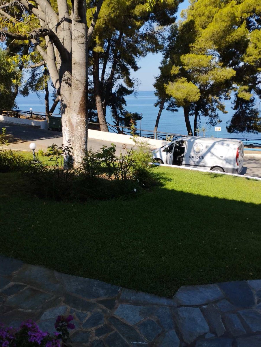 Ένα πανέμορφο μικρό σπίτι κάπου στη Χαλκιδική, πινω τον καφε μου και σας διαβαζω… δεν είναι δικο μου!🌸Καλημερα!!