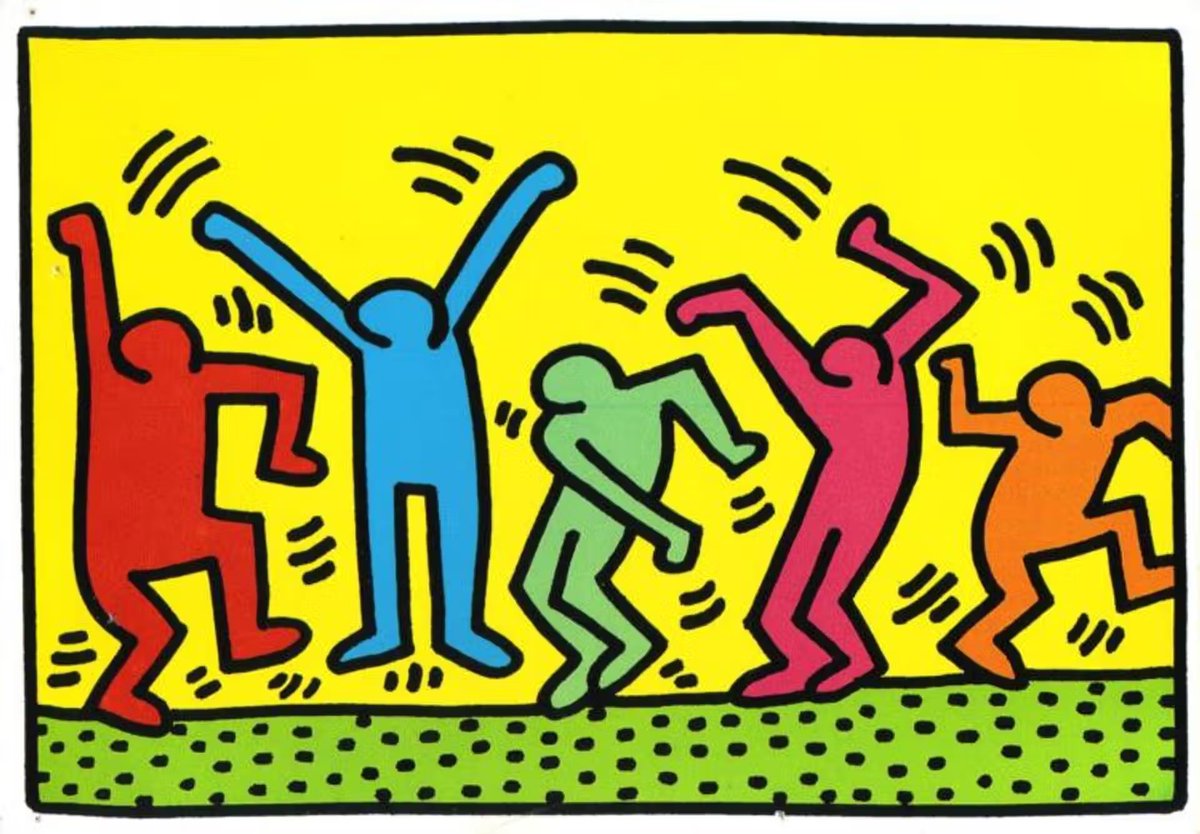 Keith Haring!! Dance #OnePunchMan #art