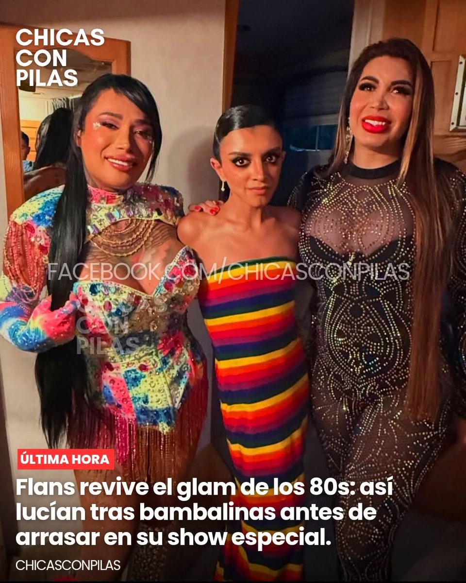 #ÚLTIMAHORA 🚨Flans revive el glam de los 80s: así se veían tras bambalinas antes de arrasar en su show especial.

A casi 2-3 décadas de su debut, Flans vuelve a acaparar miradas. Ivonne, Ilse y Mimí fueron vistas momentos antes de subir al escenario.