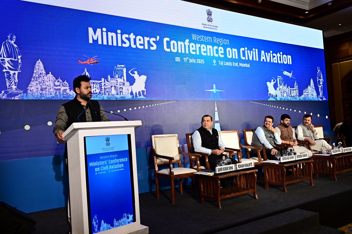 Western Region Minister’s Conference on Boosting Civil Aviation in the Region foresees Huge Potential for Goa as a Hub for MRO, Flight Training etc. The Conference was attended by Union Minister for Civil Aviation Shri K RamMohan NaiduJi, Maharashtra CM Shri. Devendra FadnavisJi,