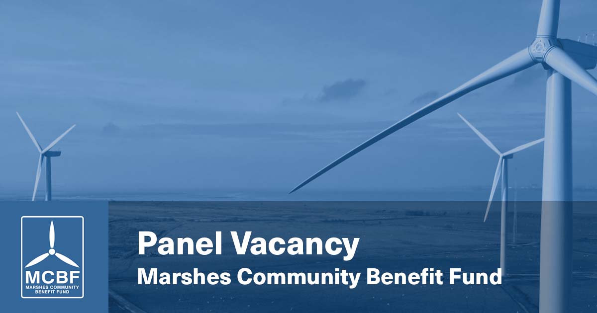 MarshesComBFund's tweet photo. Marshes Community Benefit Fund – Panel Vacancy July 2025
#vacancy #MCBF
https://t.co/6jvylCnOnL https://t.co/Ys8uOPqIZe