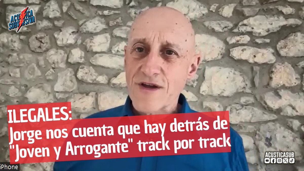 Platicamos con Jorge Ilegal, de la legendaria banda .<a href="/IlegalesRock/">Ilegales</a> sobre su nuevo disco "Jovenes y Arrogantes" y canción por canción nos conto que hay detrás de el.⬇️
facebook.com/share/v/1Ecece…

#Ilegales #AcusticaSubversiva #MarcialVilluendas #Concierto #Festival #Rock #Punk