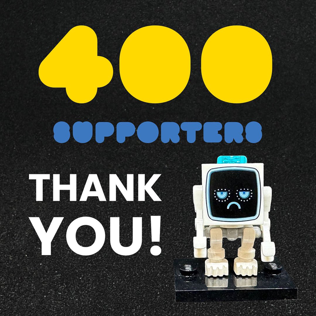 dafttom's tweet image. 400 backers! Marvin says it’s “a terrible milestone, life’s awful, thanks for noticing.” I say: THANK YOU! You hoopy froods are the best. #LEGOIdeas #HitchhikersGuide #MarvinTheParanoidAndroid

Share and Enjoy!

ideas.lego.com/s/p:57b5236ec8…