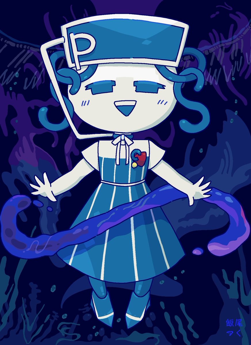 5年くらい前にPixivSketchをイメージして作ったキャラクターのリメイク