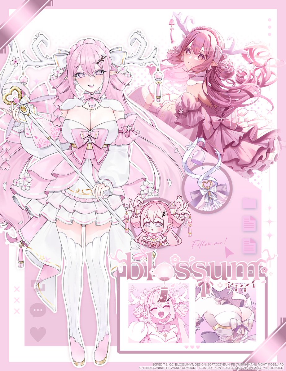 blossumVT's tweet image. βγ»βΏ Hi I'm blossum !
I'm a sakura tree spirit VTuber β‘
I like pink, LoL, gacha, collecting designs and you β‘
βΏ β stream Β» twitch.tv/blossum
β β discord Β» discord.gg/blossum
βΏ β tags Β» #blossumillust #blossussy (π)
β β oshi marks Β» πβ’πΈβ’