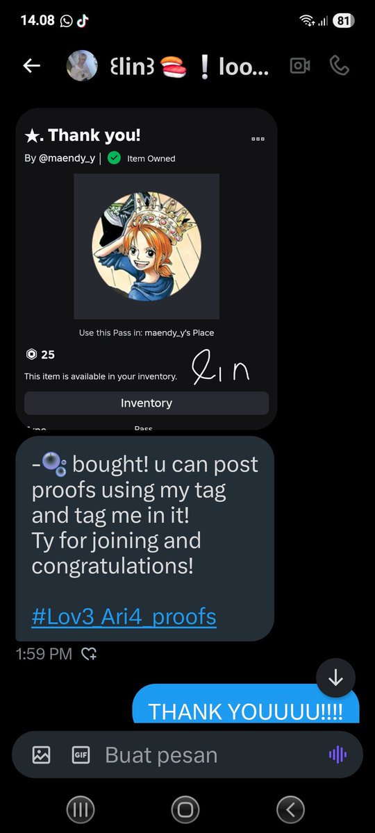 Won a gw from <a href="/urlocalidiot_x/">꒰lin꒱ 🍣 ❕ia</a>! Thank you sm #Lov3_Ari4_proofs