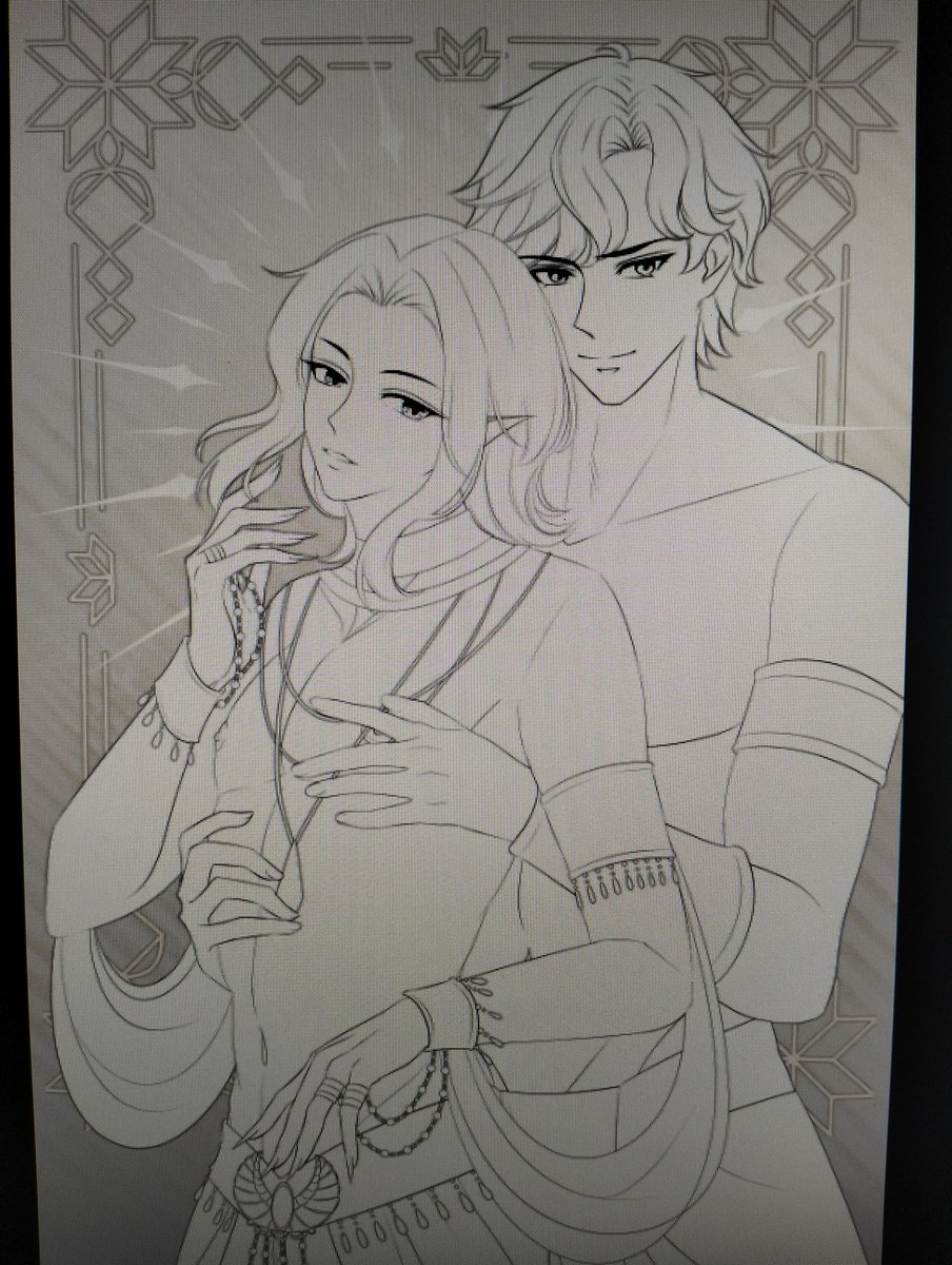 tamafuyuki's tweet photo. I also have this one for #XavCeciWeek2025 Egyptian prompt, but my mind keeps telling me to fix it, make it better etc, continuously... So later maybe 😔 https://t.co/7iBbijNHty