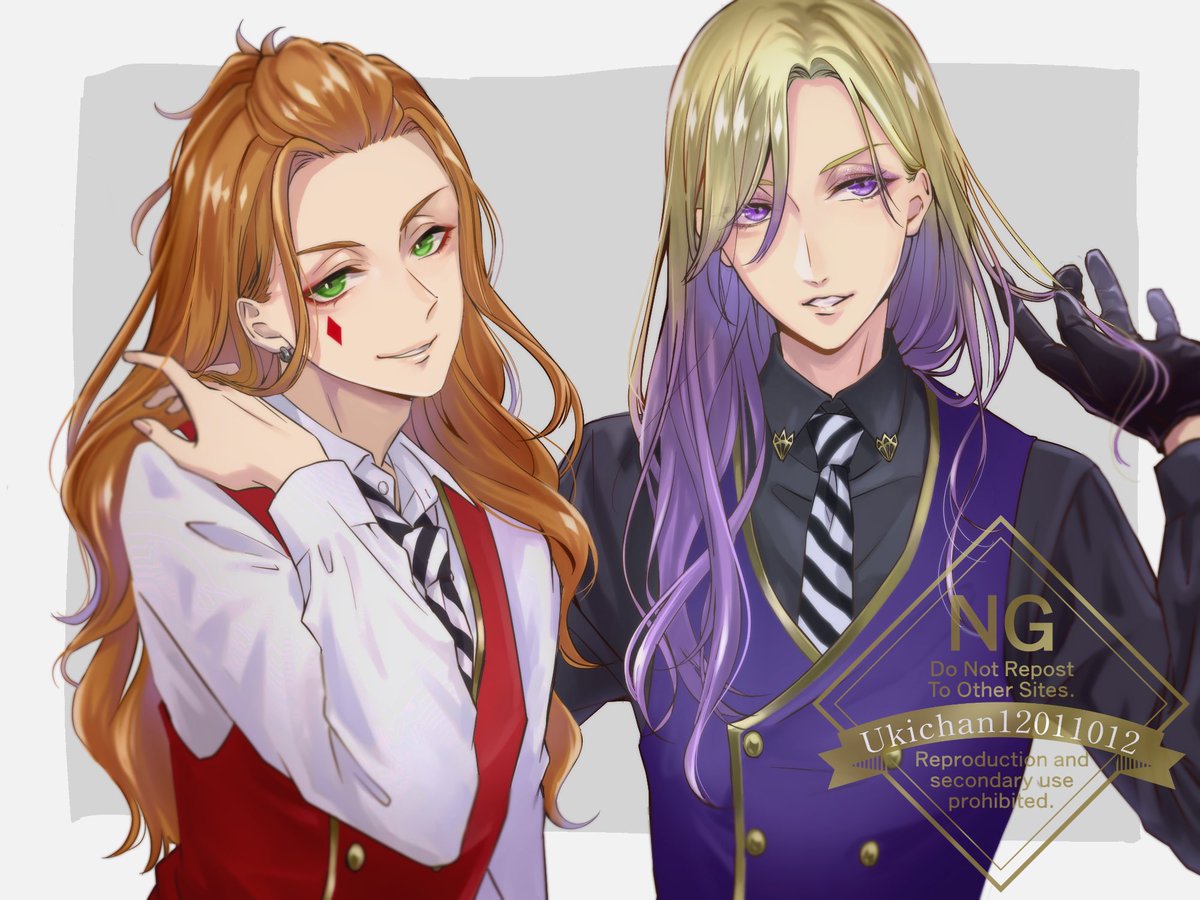 ukichan12011012's tweet image. 再掲ロングヘア〜なNRC生たち
#twstファンアート
#ツイステファンアート
左から、悪役令嬢、ツンデレ幼馴染、オタクに優しいギャル、完璧女王様