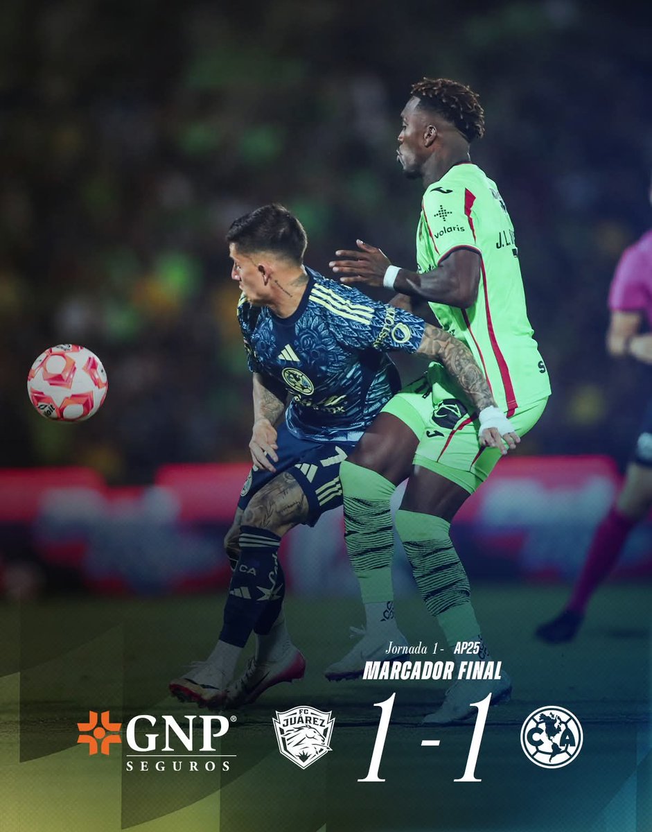 BugaCd's tweet image. El América empieza el torneo con el pie izquierdo, empate en Juarez

#ClubAmerica #LigaMX #LigaBBVA #JuarezFC