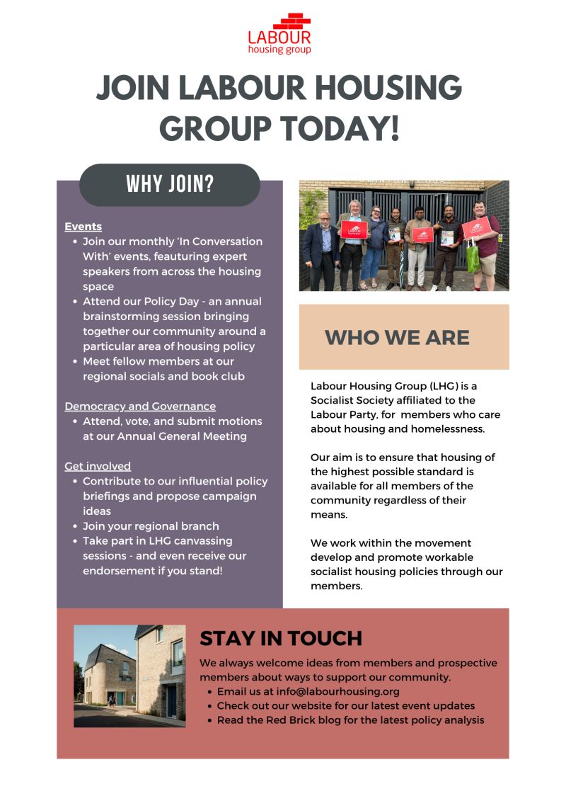 LabourHousing's tweet image. Do you support the Labour Party's mission to Get Britain Building with 1.5 million new homes? Do you want to end homelessness and put a dignified roof over everyone's head? Join LHG today!
labourhousing.org/membership/