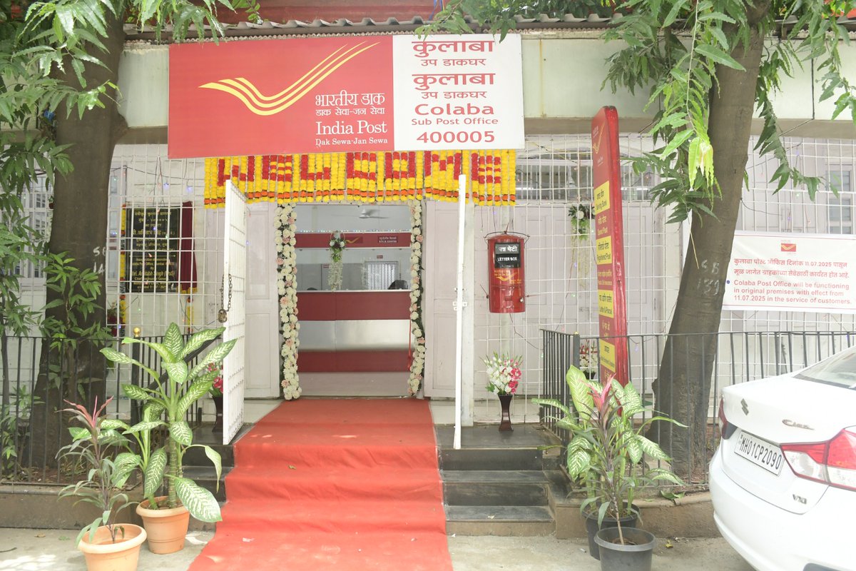 Colaba Post Office building has been beautifully renovated &amp; inaugurated by Shri Amitabh Singh( IPoS), CPMG, Maharashtra Circle on 11/07/2025. A perfect blend of heritage &amp; modernity, enhancing services for all.