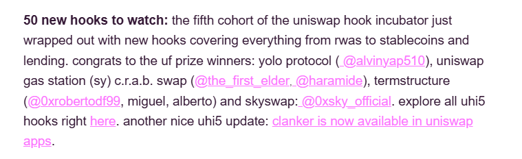 0xSkyyy (@0xsky_official) on Twitter photo Do you guys notice we are featured in Uniswap Newsletter?π
<a href="/AlvinYap510/">ε°θ alvinyap.eth</a> <a href="/The_First_Elder/">Mayowa</a> <a href="/Haramide/">Oluwakemi Atoyebi</a> <a href="/0xrobertodf99/">robertodf99</a> Do you guys notice we are featured in Uniswap Newsletter?π
<a href="/AlvinYap510/">ε°θ alvinyap.eth</a> <a href="/The_First_Elder/">Mayowa</a> <a href="/Haramide/">Oluwakemi Atoyebi</a> <a href="/0xrobertodf99/">robertodf99</a>