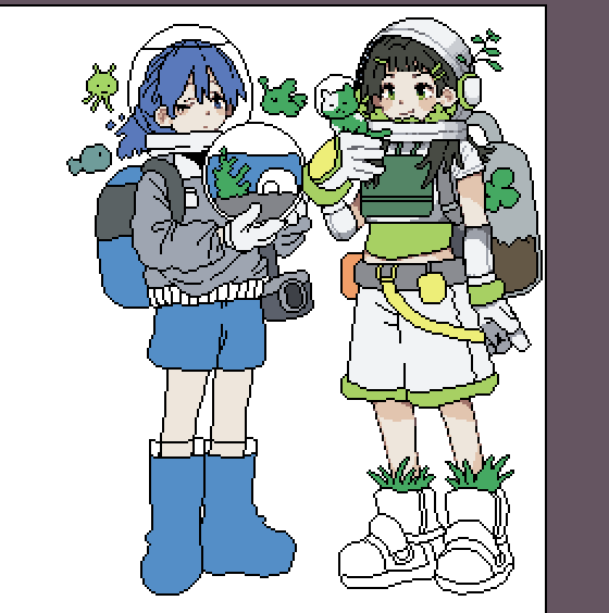 우주소녀 wip
#pixelart #ドット絵 #픽셀아트