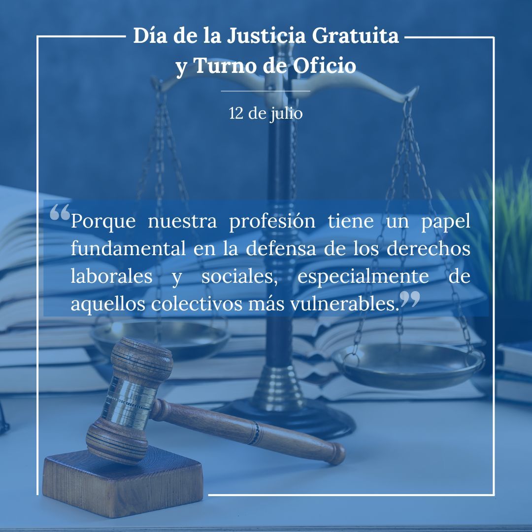 En el Día de la Justicia Gratuita, desde el Colegio de Graduados Sociales de Cádiz y Ceuta defendemos un principio esencial: el acceso igualitario a la justicia

La justicia es un derecho, no un lujo

#JusticiaGratuita