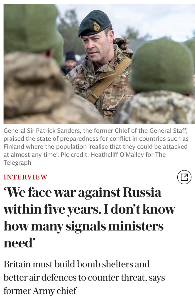 Anyone who works in the defence field knows the truth of Patrick Sander’s warnings, including the fact that no one in government - yes, no one - is really interested. 

digitaleditions.telegraph.co.uk/data/2119/read…