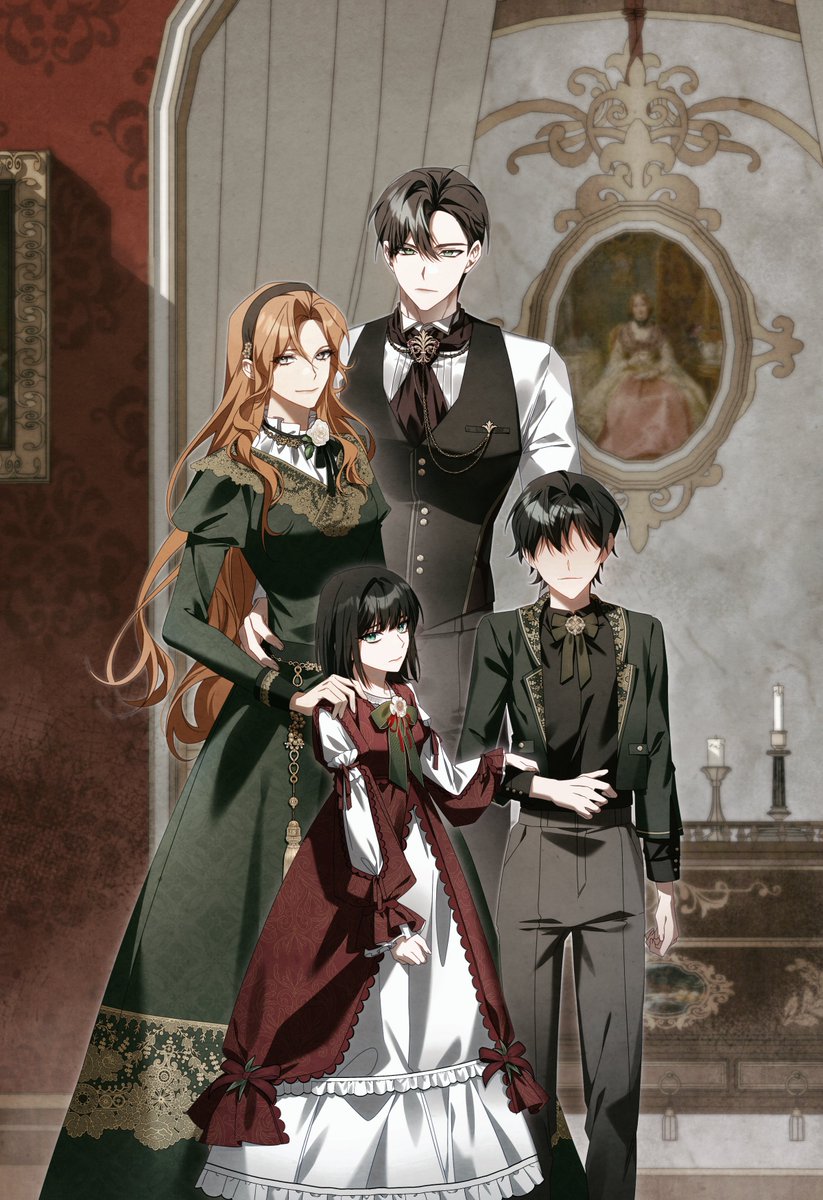 이번 화에서 살짝 등장한 교못마의 주인공들!
더불어 선명한 버전의 자일스 가족 사진 그림을 공개합니다.

새잊마의 주인공들과는 다른 매력이 있어 재미있게 작업했습니다🥰🥰